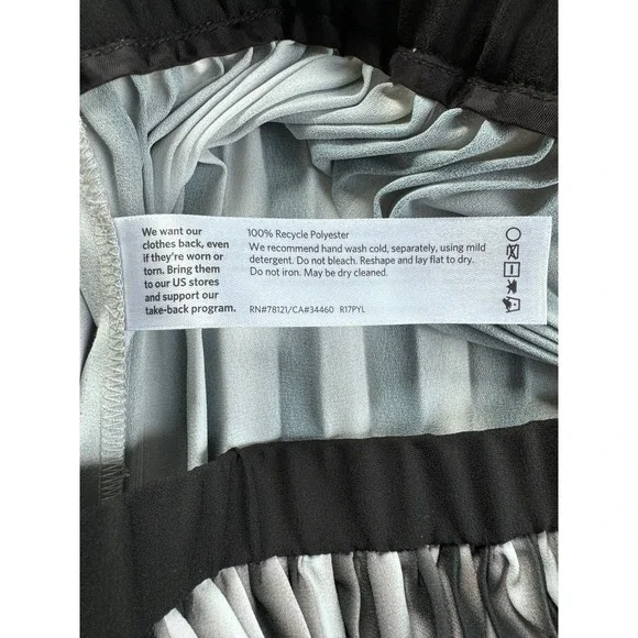 Eileen fisher Recycled Polyester A-Line Pleated Midi Skirt size S